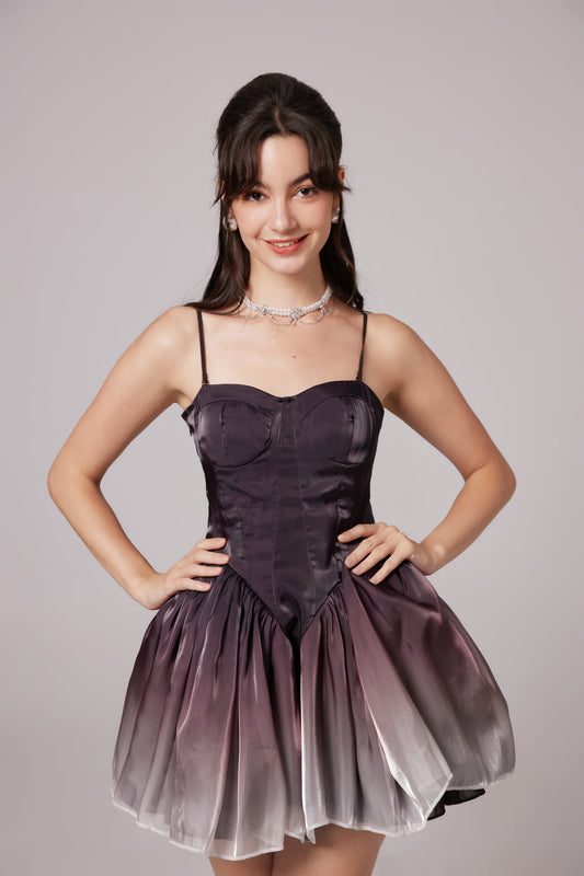 Black Original Lolita swan princess dress.